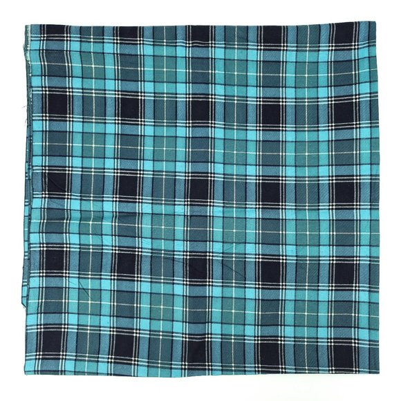 Vintage Plaid Flannel Cotton Fabric 2.27 yds 82x44
